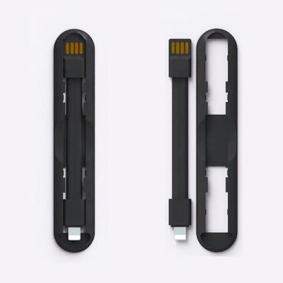 ? 2in1 iPhone Mini USB Şarj Kablosu ve Yüzük Telefon Tutucu Stant