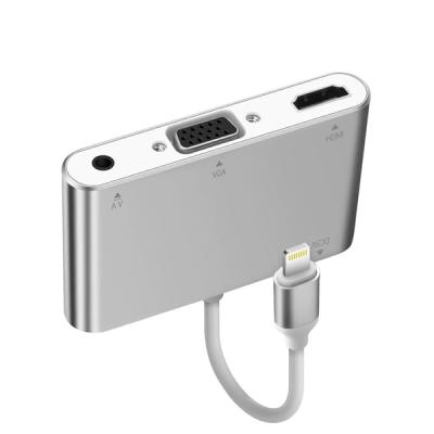 ? iPhone iPad P32 HDMI VGA Av Audio Ses Dönüştürücü Adaptör